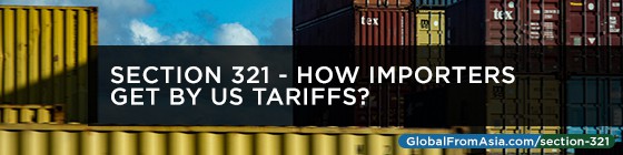 Cover image for Section 321 - How Importers Get By US Tariffs