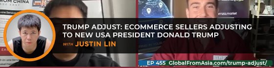 Cover art for Trump Adjust: Ecommerce Sellers Adjusting To New USA President Donald Trump with Justin Lin
